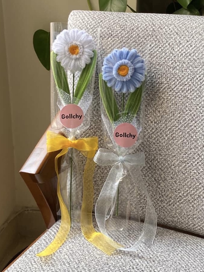 بوکت تک شاخه ژربرا متوسط🌼