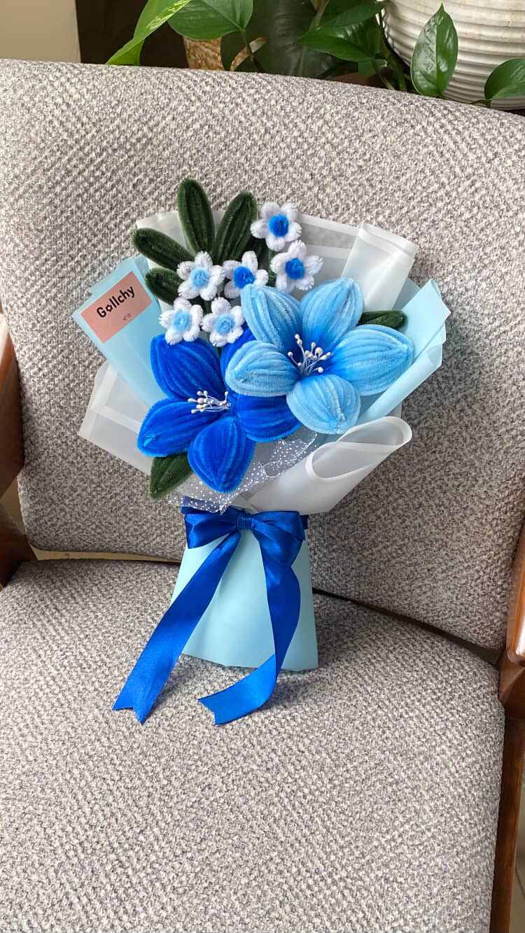 بوکت دوشاخه لیلیوم طیف آبی💙